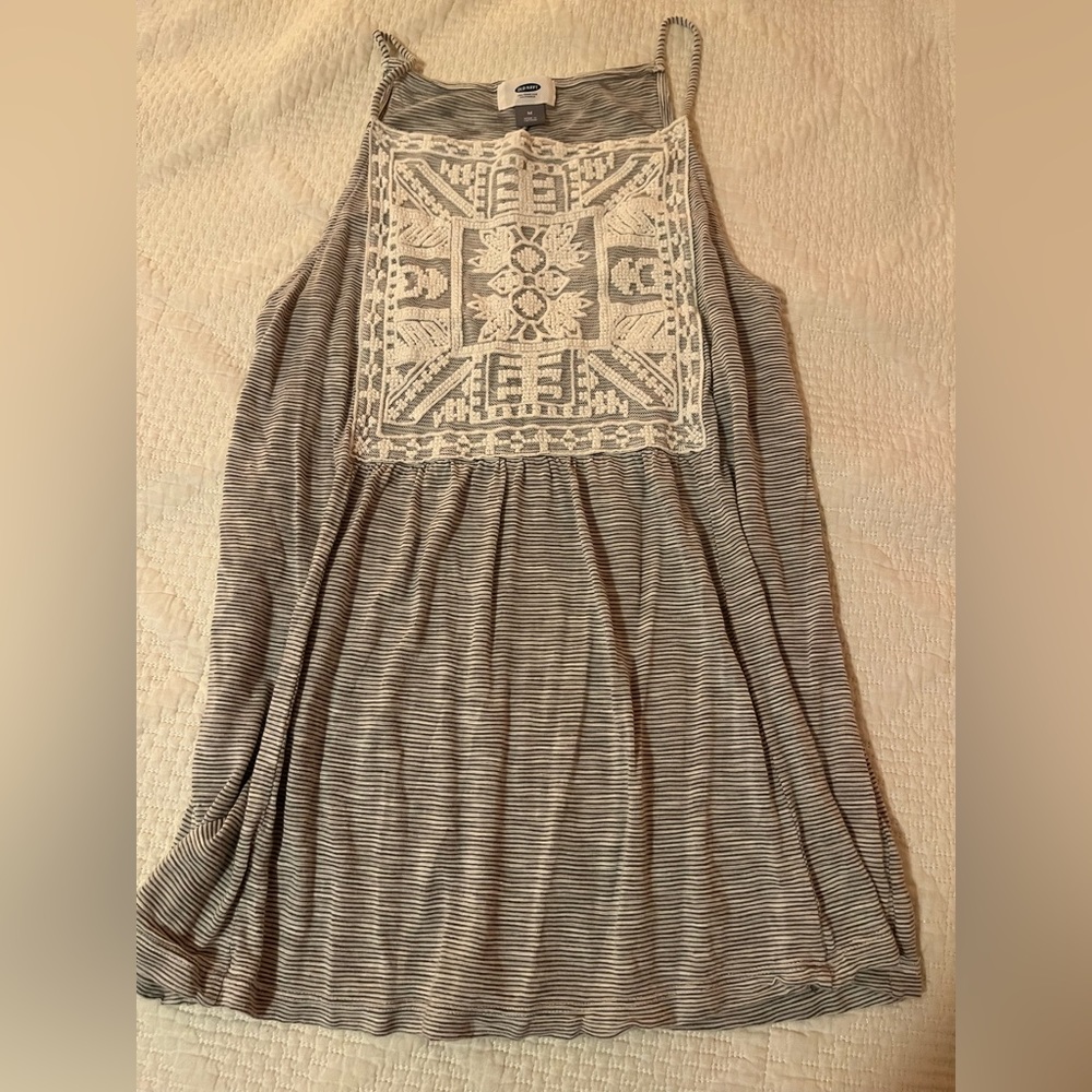 Striped spaghetti top